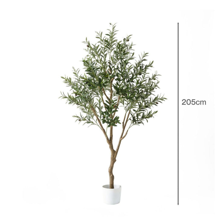 Lambu Artificial Olive Tree Palm Fake Green Leaves Natural Plants Indoors 205cm-2050056792163094530