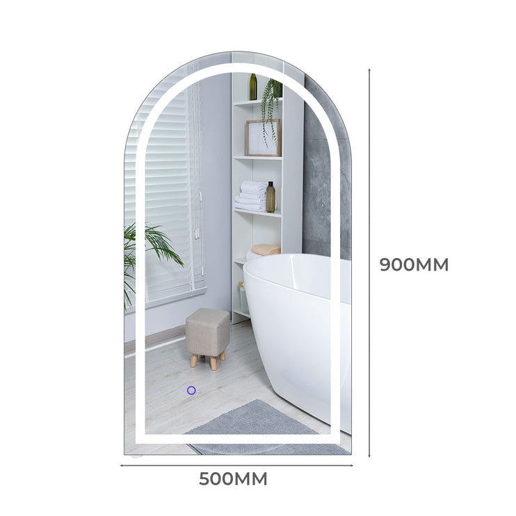 EMITTO LED Wall Mirror Arch Anti-fog 50*90cm 50x90-1973193814797586434