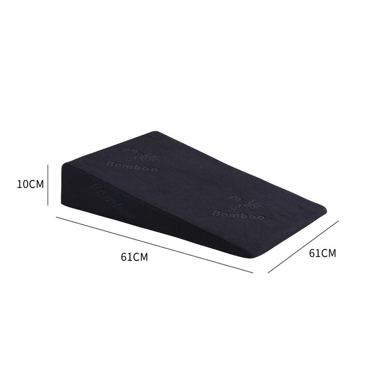 2x Cool Gel Memory Foam Bed Wedge Pillow-1973193472584323074