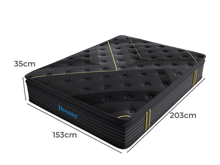 Dreamz Spring Mattress Bamboo Euro Top Queen-1864184422245470210