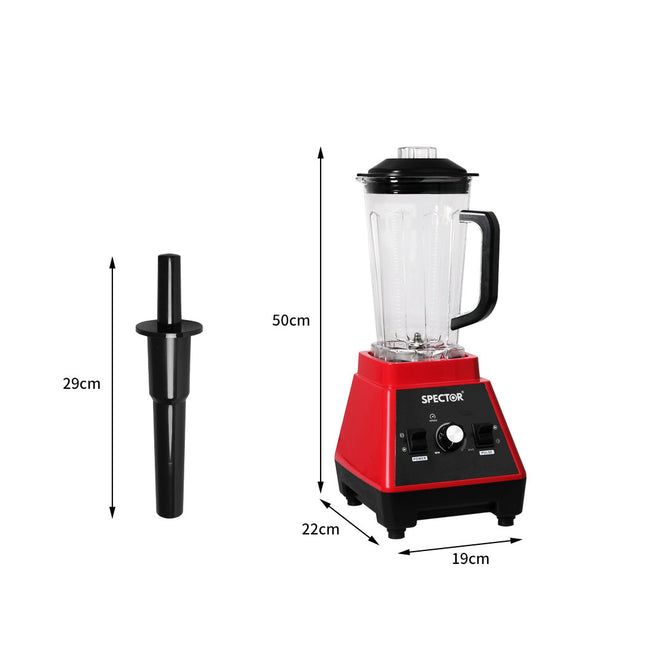 Spector 2L Commercial Blender Mixer Red-1954802900282773506
