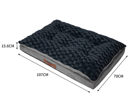 Dog Calming Bed Warm Soft Plush Comfy L Grey Large-1864184508283228162