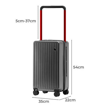 Slimbridge 20" Luggage Wide Handle TSA Lock Grey-1975420323004289026