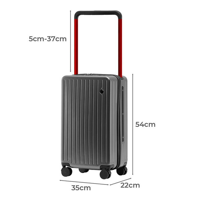 Slimbridge 20" Luggage Wide Handle TSA Lock Grey-1975420323004289026