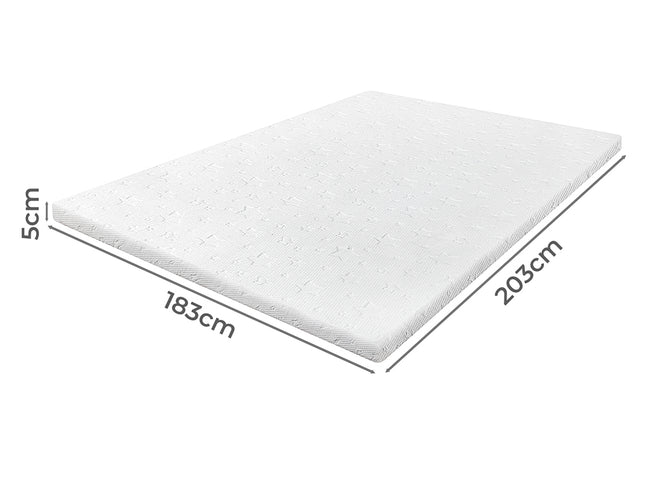 Dreamz Memory Foam Mattress Topper King Single 5cm-2017004947861803010
