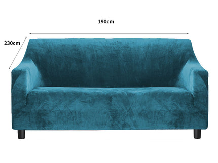 Marlow Sofa Covers 3 Seater High Stretch Green Agate Green-1864183531601793026