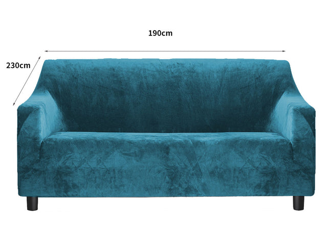 Marlow Sofa Covers 3 Seater High Stretch Green Agate Green-1864183531601793026