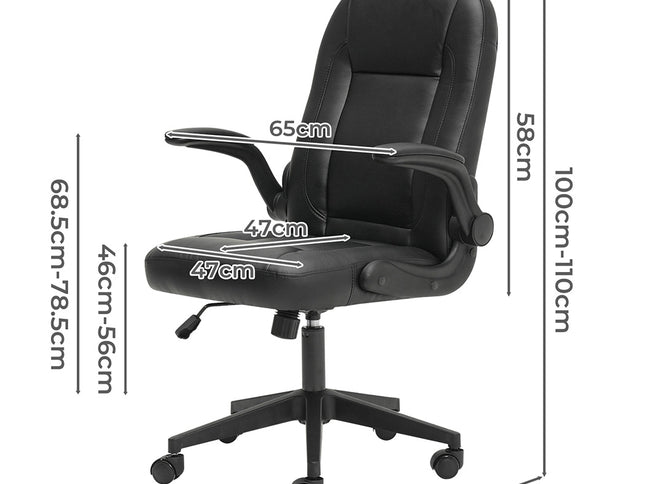 Levede Executive Office Chair Work PU Leather Seat-2011971115181805570