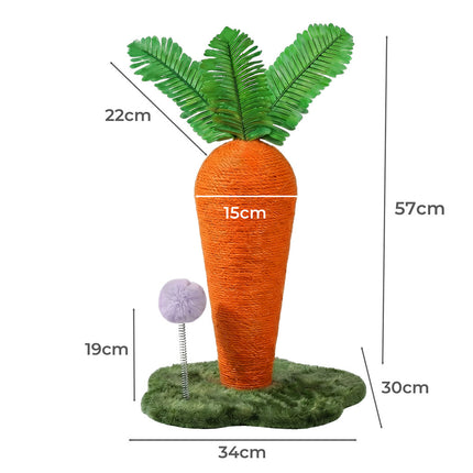 Pawz Cat Scratching Post Cute Carrot Scratching Post-2029387297723650050