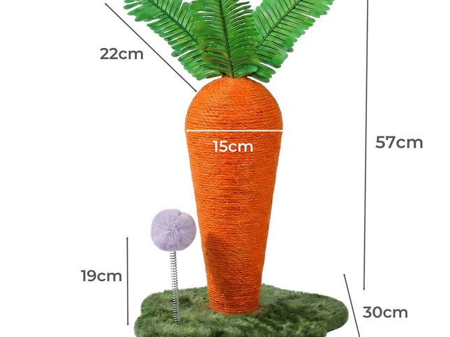 Pawz Cat Scratching Post Cute Carrot Scratching Post-2029387297723650050