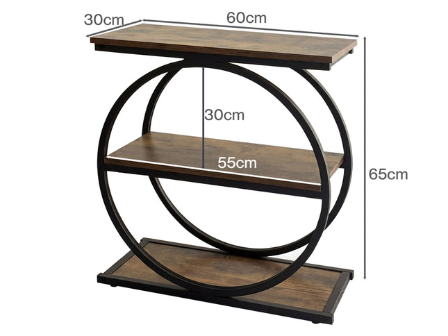 Levede Narrow Side Table 3 Tiers End Table Adjustable Sofa Side Table Bedroom-2050059016712884226