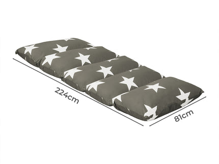 Dreamz Foldable Mattress Kids Pillow Dark grey Large-1864184488360284162