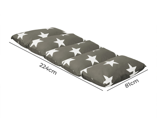 Dreamz Foldable Mattress Kids Pillow Dark grey Large-1864184488360284162