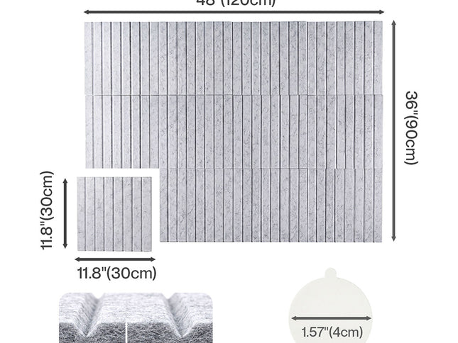 Levede Cork Boards Alternative Photo Display Board 12 Pcs 30cmx30cm Coustic-2050059006285844482
