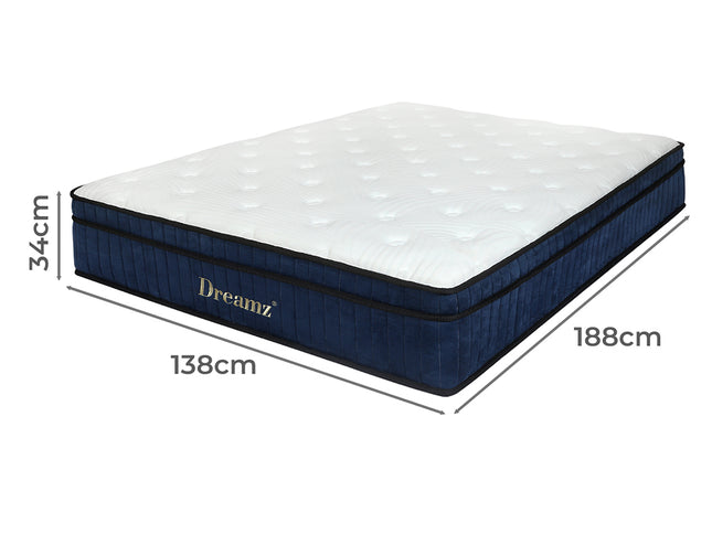 Dreamz 7 Zone Pocket Spring Mattress Medium Firm Double-2006733415533121538