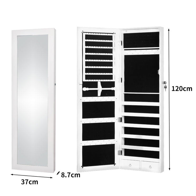 Levede Mirror Jewellery Cabinet Makeup-1975420469419053058