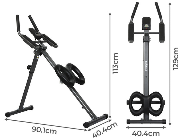 Centra Foldable Adjustment Ab Machine Black-1975420336904212482