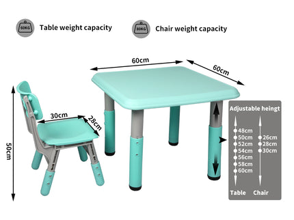 BoPeep Kids Table and Chairs Children Blue-1864184319069786114