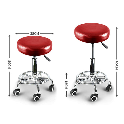 Levede 4x Salon Stool Swivel Barber Stools-2006732742766759938