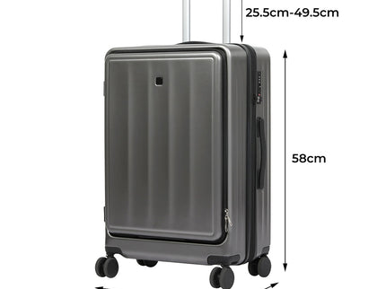 Slimbridge 20"Luggage Trolley Travel Suitcase-1910112244105089026