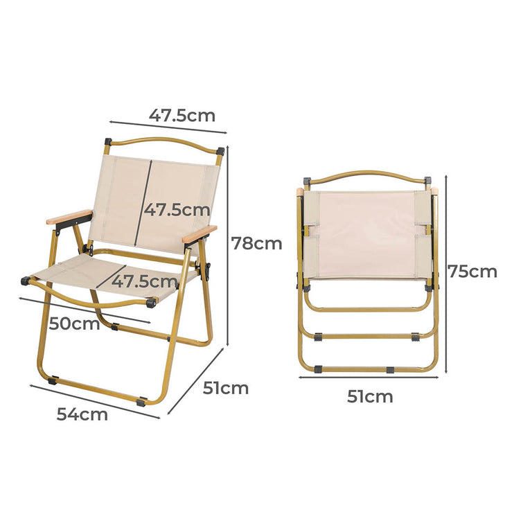 Levede 4PCS Camping Chair Folding Outdoor-1975420437643005954
