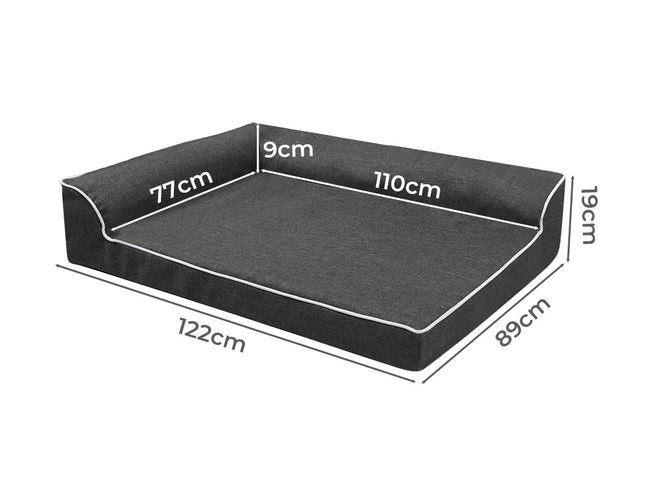 Pawz Orthopedic Dog Bed XXL Grey-1973193489000828930