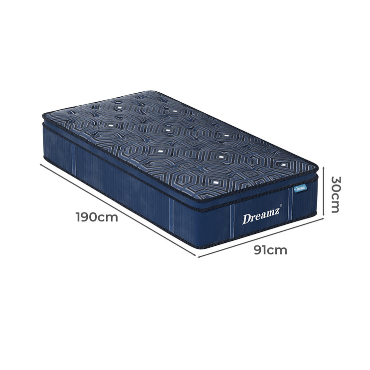DreamZ Spring Mattress Euro Top All Sizes 30CM-1973193429429129218