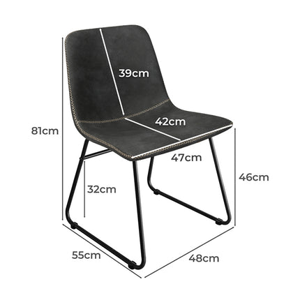 Levede 4x Dining Chairs Kitchen Table-2006732732427800578