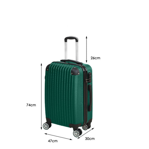 Slimbridge 28" Travel Luggage Suitcase Green-1864184672909660162