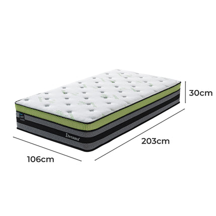 Dreamz King single Cooling Mattress Pocket-1954802859275063298