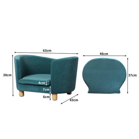 PaWz Pet Sofa Bed Dog Warm Soft Lounge Blue-1864184513324781570
