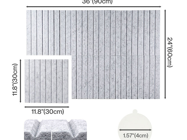 Levede Cork Boards Alternative Photo Display Board 6 Pcs 30cmx30cm Coustic Grey-2050059006482976770