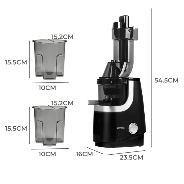 Spector Slow Juicer Cold Press Whole Black-1954802752077041666