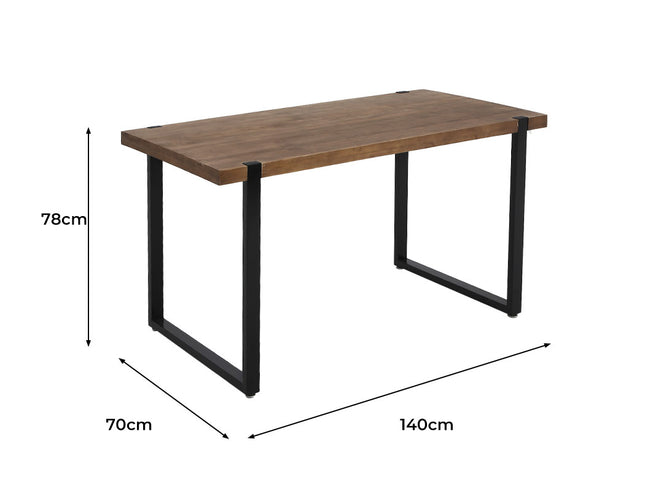 Levede Dining Table Industrial Wooden-1942353395969036290