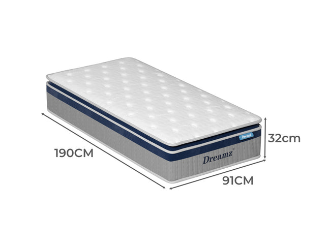 DreamZ Spring Mattress Pillow Top All Sizes  32CM-1973193428699320322