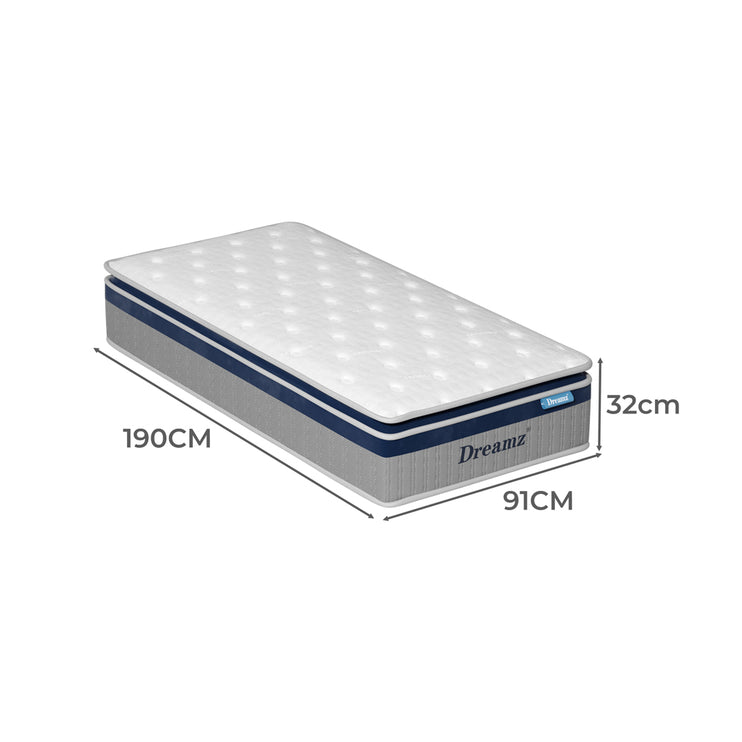 DreamZ Spring Mattress Pillow Top All Sizes  32CM-1973193428699320322