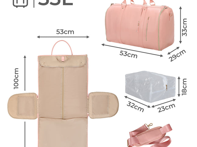 Slimbridge Large Capacity Foldable Garment Duffle Bag-1910112274933223426