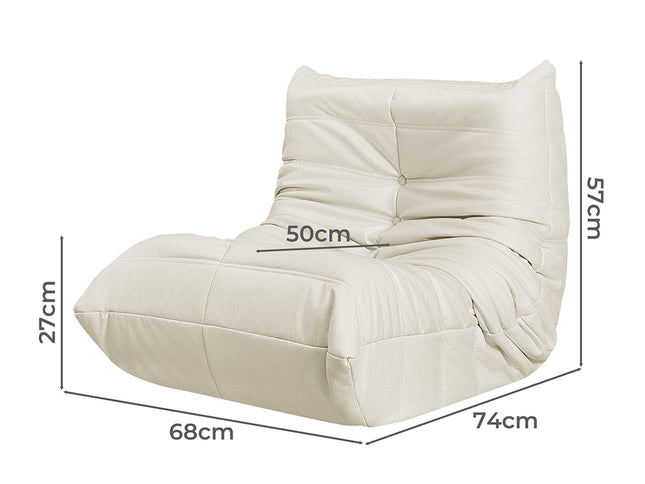 Levede Kids Floor Chair Foam Sofa Replica Single Lazy Recliner Children Couch-1975420377387634690