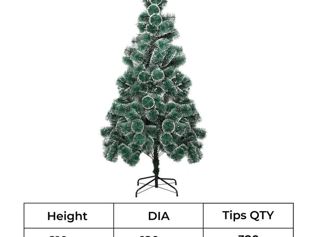 Santaco 2.1M 320 Tips Christmas Tree Full Pine Needle-2006732745174290434