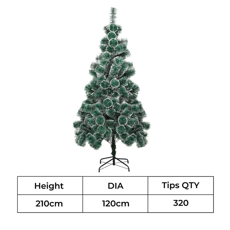 Santaco 2.1M 320 Tips Christmas Tree Full Pine Needle-2006732745174290434