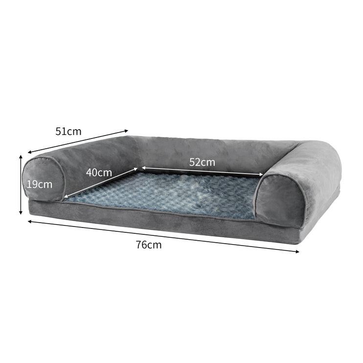 PaWz Pet Bed Sofa Dog Beds Bedding Soft M Grey Medium-1973193626750160898