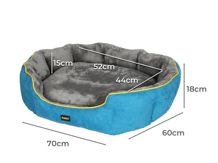 PaWz Electric Pet Heater Bed Heated M Blue Medium-1864184526775914498