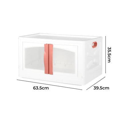 Plastic Storage Containers Stackable Red-1973193713844883458