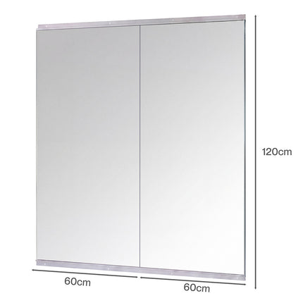 Yezi Workout Mirror Home Gym Mirror 2 Pcs Tempered Glass Full Length Wall Mount-2050059009213468674
