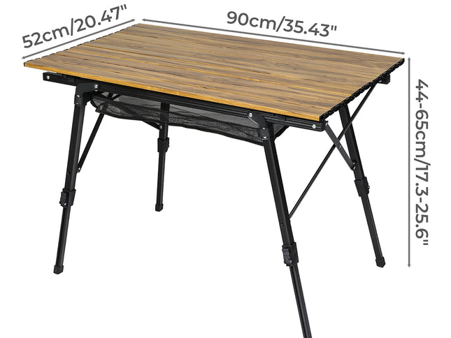 Levede Folding Camping Table Portable Aluminium BBQ Desk Rollup Picnic Outdoor-2050056781962547202