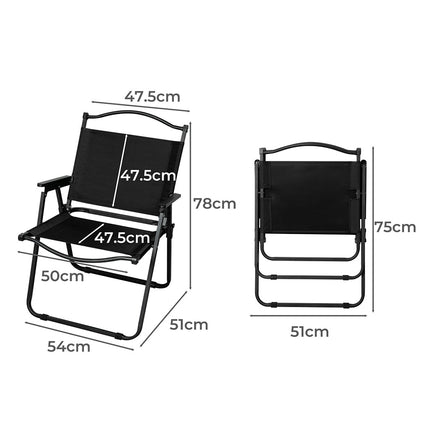 Levede 4PCS Camping Chair Folding Portable-1973194000013856770