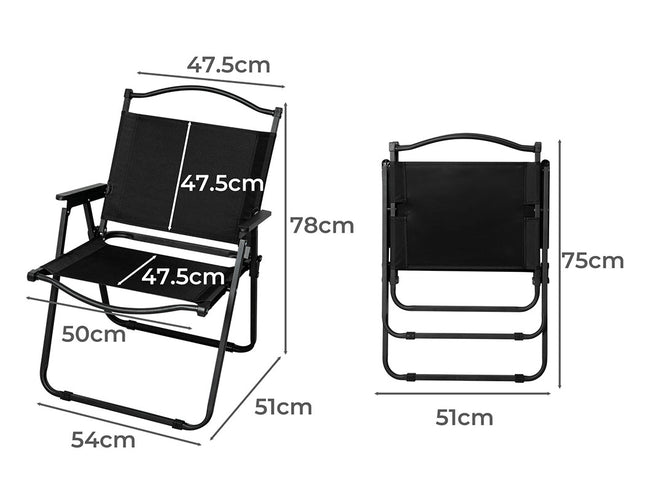 Levede 4PCS Camping Chair Folding Portable-1973194000013856770