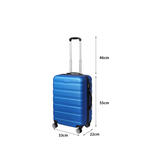 Slimbridge 20" Carry On Luggage Case Blue 20 inch-1973193938424696834