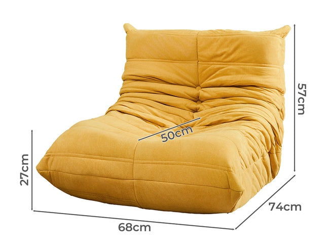 Levede Kids Floor Chair Foam Sofa Replica Single Lazy Recliner Children Couch-1864184586498609154