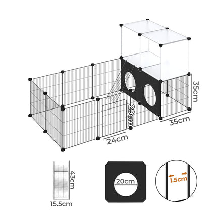 Pawz Guinea Pig Playpen Small Animal Cage DIY  Fence-2011971116020666370